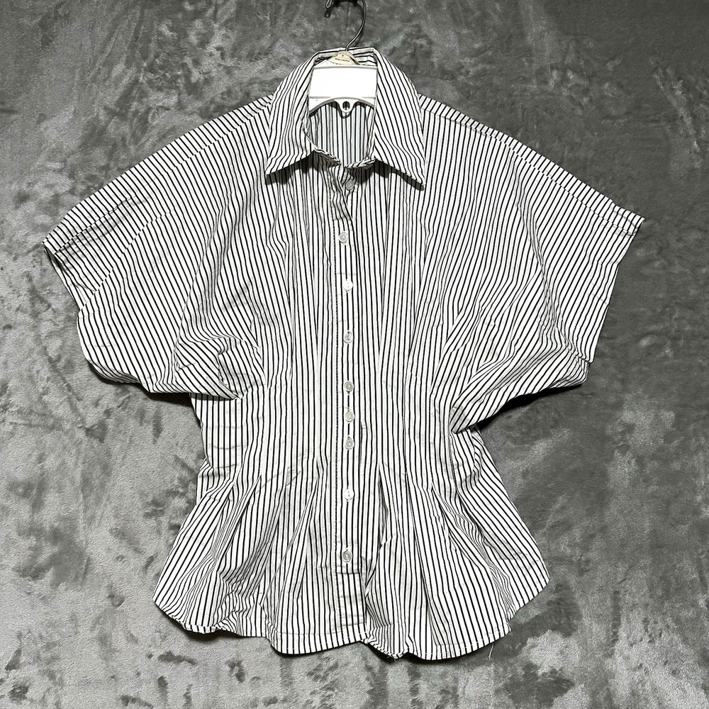 Anthropologie Exquise The Tobie Maven Pleated Poplin Blouse Small Quiet Luxury